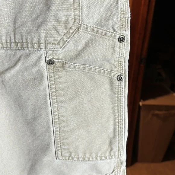 Columbia Hiking Cargo Carpenter Active Khaki Shorts Size 38 - Picture 7 of 8
